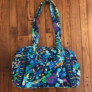 Vera Bradley Diaper Bag Midnight Navy Floral EUC
